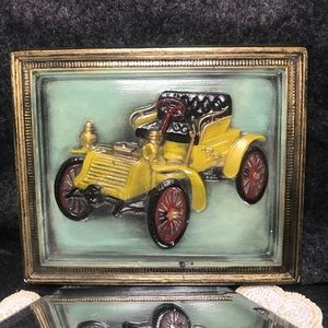 Vintage 3 D car plaque